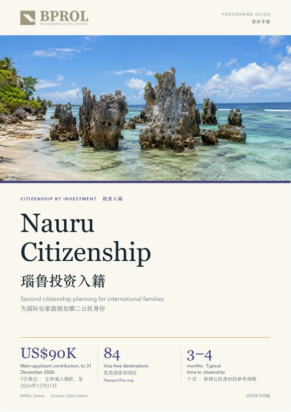 Nauru Citizenship by Investment cover